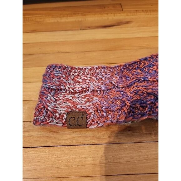 C.C Exclusives NWT Women's Cable Knit Headwrap Multi Colored Ear Warmer Headband - Picture 2 of 4